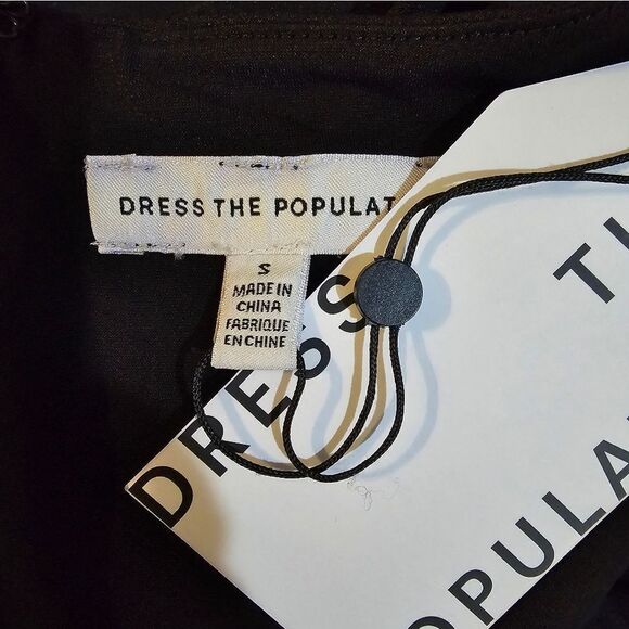 Dress The Population Black Sloane Sleeveless Sheath Dress Size Small NWT - Picture 5 of 5